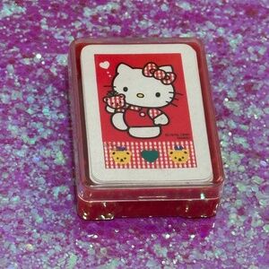 Vintage! Hello Kitty Playing Cards by Sanrio 1996: Complete Deck w/ Case